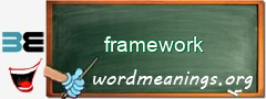 WordMeaning blackboard for framework